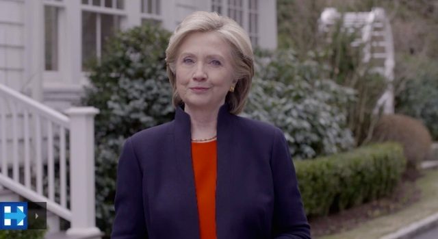 'AMERICA'S CHAMPION.' Hillary Clinton announces her 2016 presidential bid through a video posted on her website hillaryclinton.com. Screenshot from the campaign video 