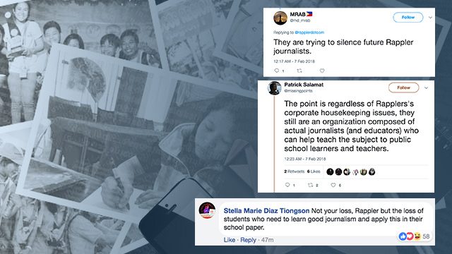 Campus journos ‘disappointed’ over DepEd’s termination of partnership with Rappler