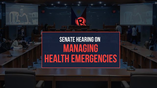 LIVE: Senate hearing on managing health emergencies
