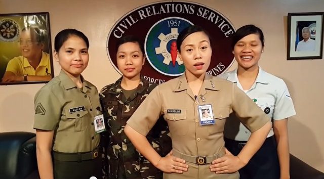 WATCH: ‘Pabebe soldiers’ call for peace