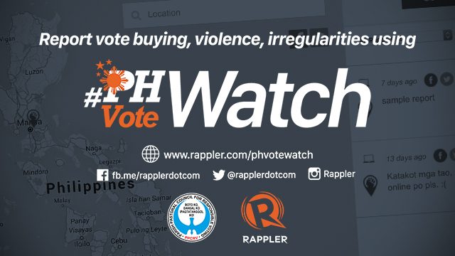 PPCRV to monitor elections using #PHVoteWatch map