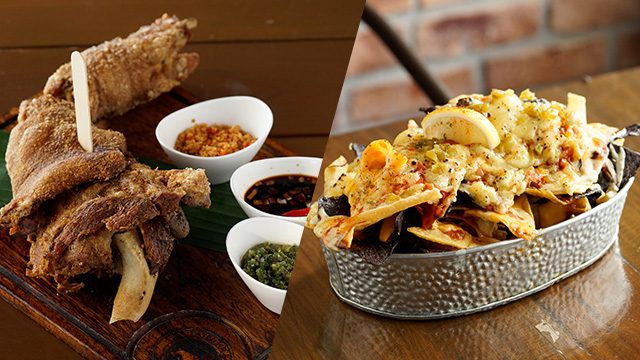 HEARTY. Dig into the meaty, deep fried goodness of Livestock’s crispy pata and Gorda’s nachos 