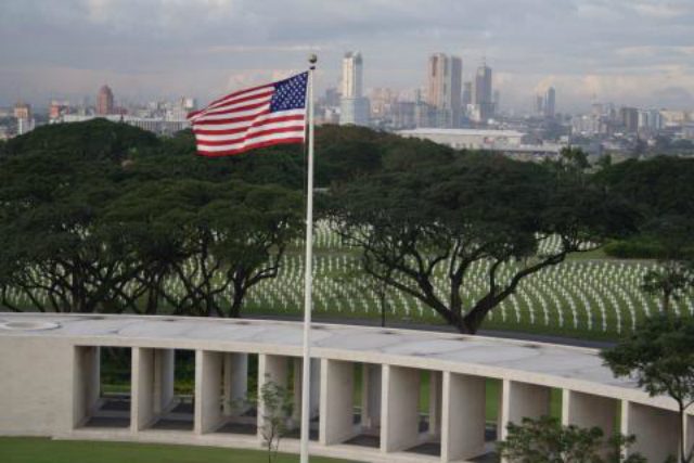 AMERICANS. American flag at Manila American Cemetery. Photo from the American Battle Monuments Commission website 