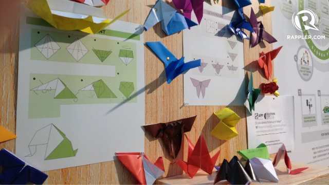 RECYCLE. Origami or the art of paper-folding showcases how recycling paper can turn into art. 