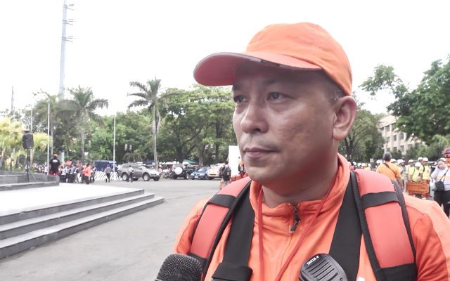 CAMARADERIE. Rescue March director Martin Aguda of Orange Helmets says the activity aims to help responders connect with their counterparts from other cities. 