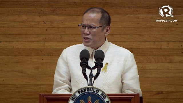 President Benigno Aquino III delivering his 5th State of the Nation Address.