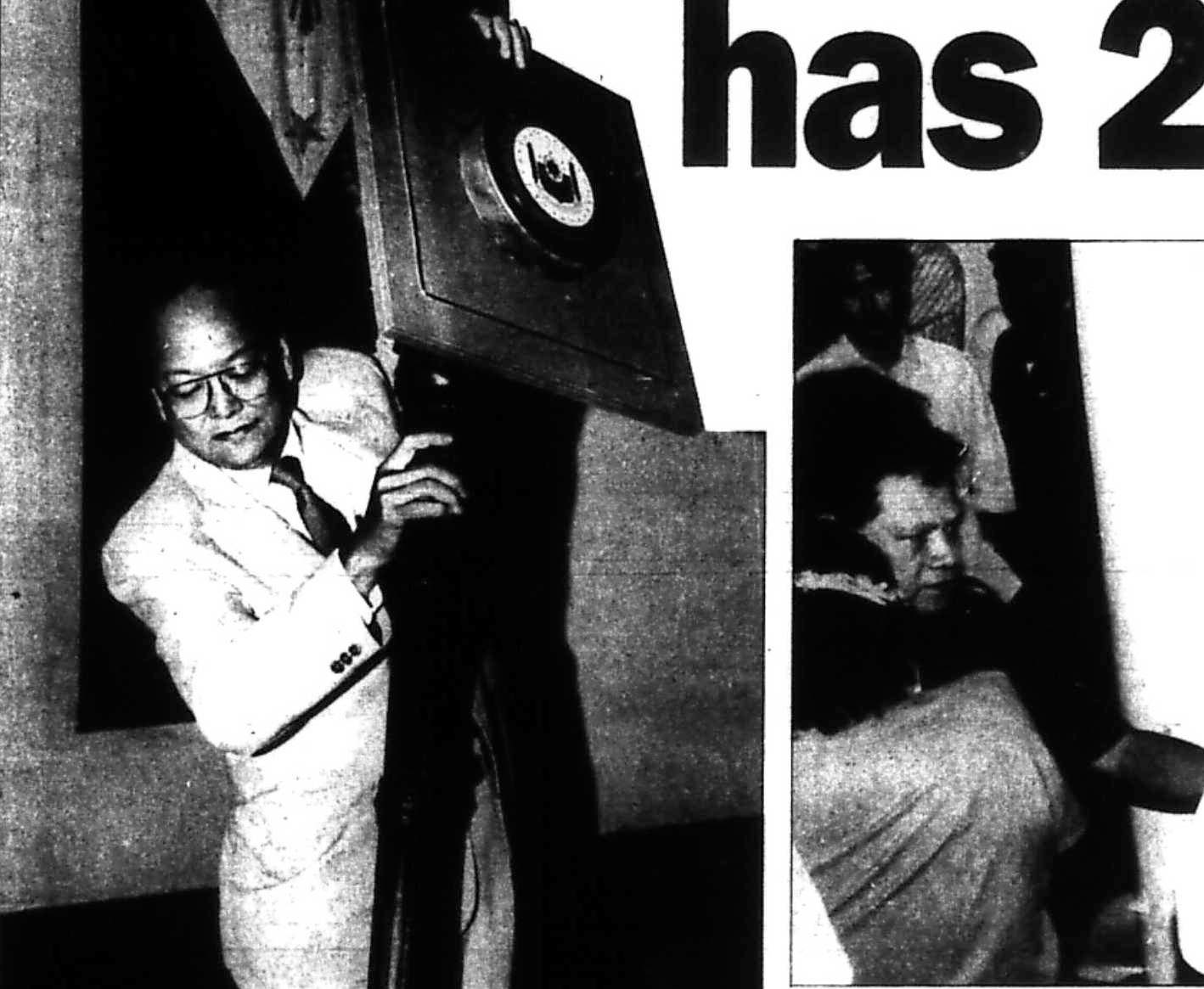 IMPROVISED MACE. Photo obtained from The Manila Times December 13, 1991 article. 