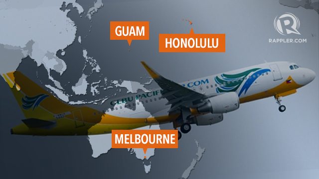 Cebu Pacific wants Guam, Honolulu, Melbourne in 2016 – think tank