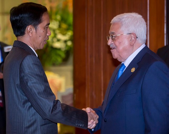 Jokowi bertemu Presiden Palestina Mahmoud Abbas