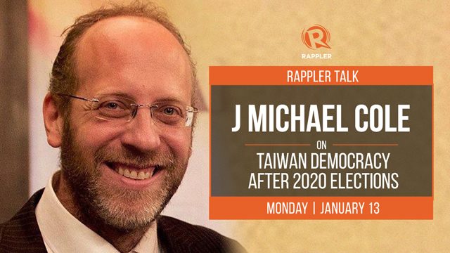 Rappler Talk: J Michael Cole on future of Taiwan after 2020 elections