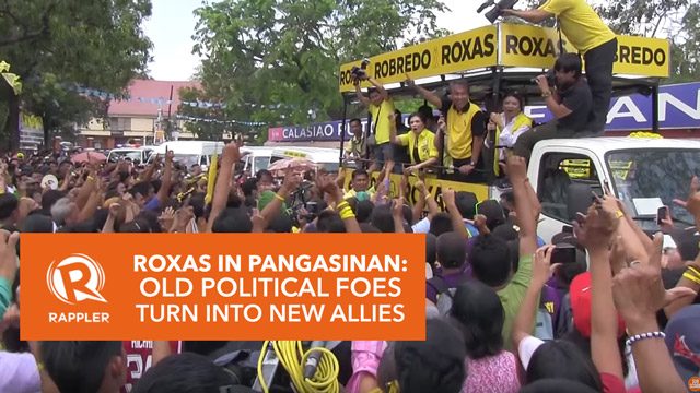 Roxas in Pangasinan: Old political foes turn into new allies