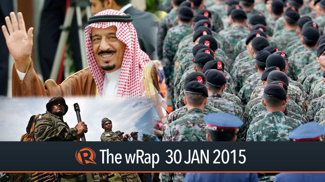 Honors for PNP-SAF, gov’t-MILF deal, Saudi cabinet shake-up | The wRap