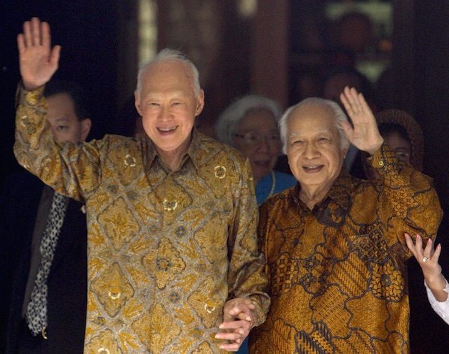 Lee Kuan Yew, Soeharto dan krismon 1997 – 1998