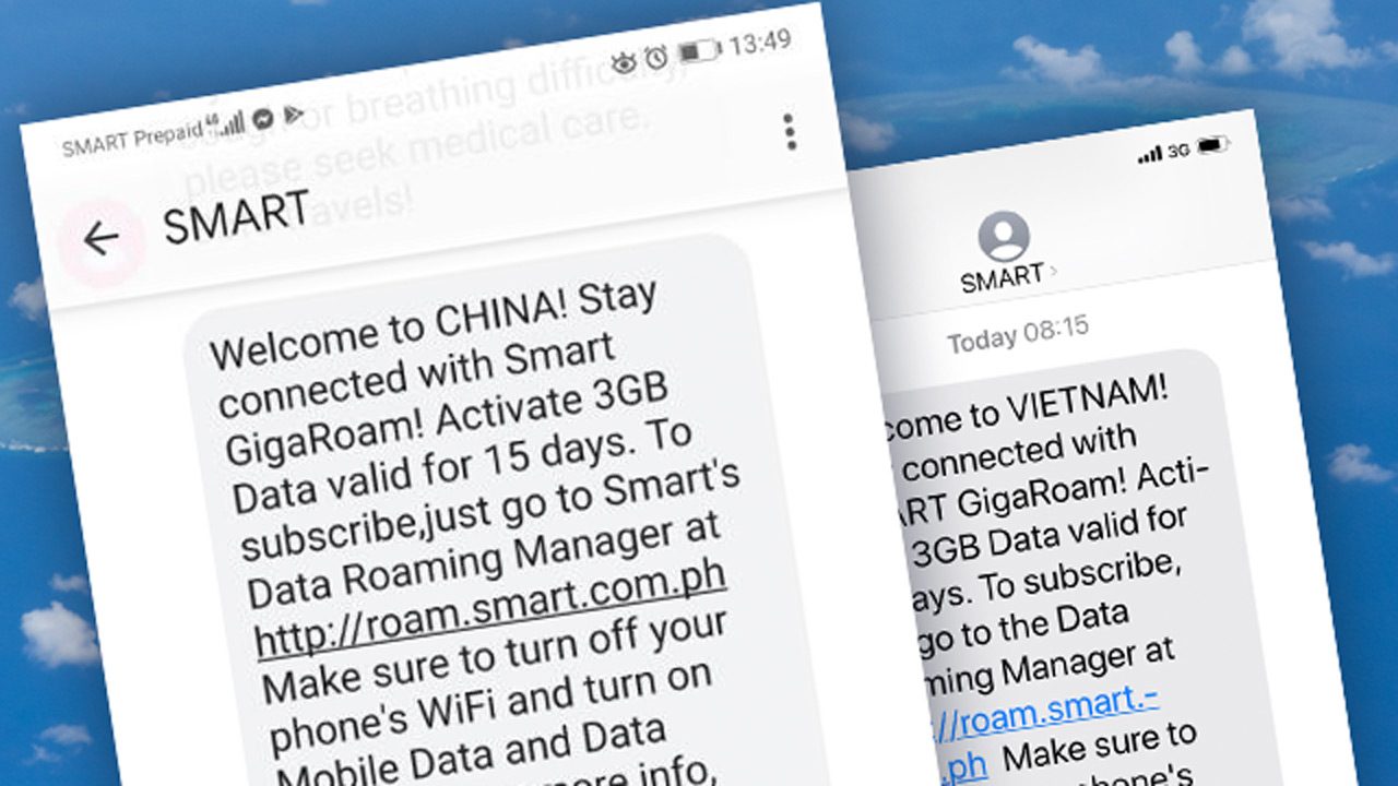 Welcome to China, Vietnam: Roaming texts greet officials arriving on Pag-asa Island