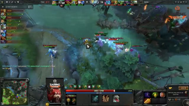  TNC engages RoG in a 4v5 situation by locking RoG.Dumbfounded on the cliffs thanks to TNC.eyyou-KOTL’s Blinding Light.
