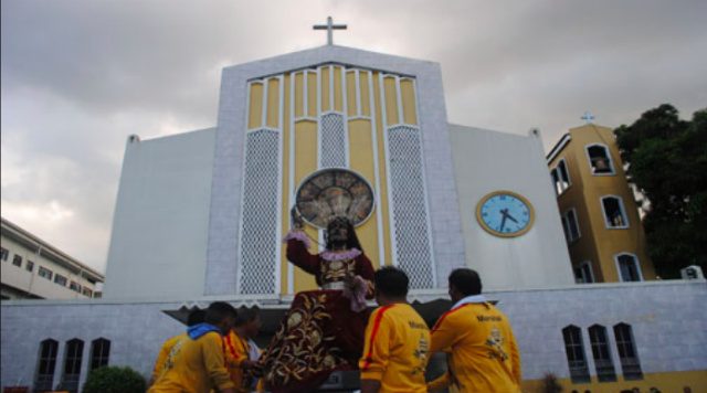 Nazareno infront of the Most Holy Trinity Church. Photo from church website 