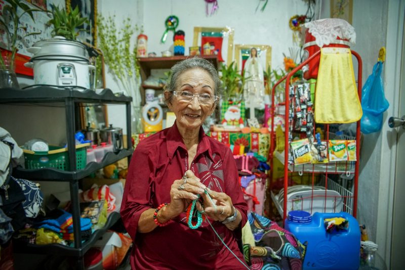 HOME SWEET HOME. Nanay Ely lives alone in a 15-square-meter apartment
 