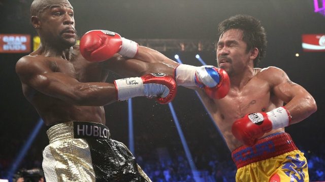 Manny Pacquiao and Floyd Mayweather Jr finally met in the ring, but it wasn't the sort of action bout that fans had hoped for. 