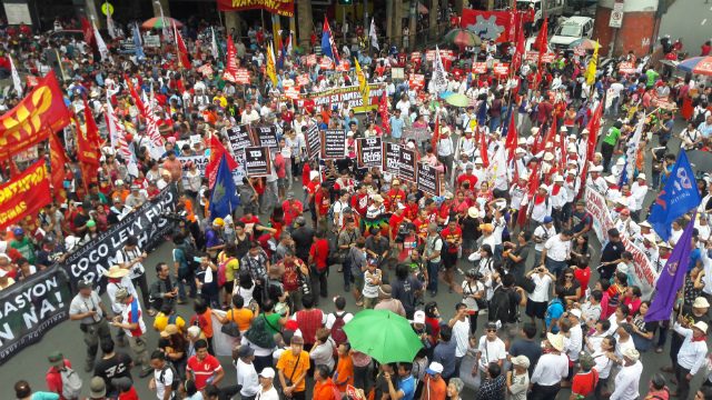 ‘Hopeful’ leftist groups stage rally in support of Duterte