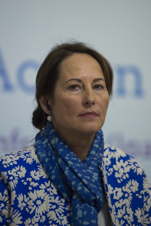 GENDER. French Ecology Minister Segolene Royal attends the Paris climate talks in Le Bourget, north of Paris. Photo by Martin Bureau/AFP 
