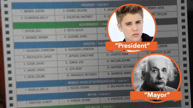 Mga Sugbuanon: Einstein sa pagka-mayor? Bieber sa pagka-presidente?