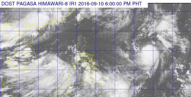 Light-moderate rain in Palawan, Mindanao on Sunday