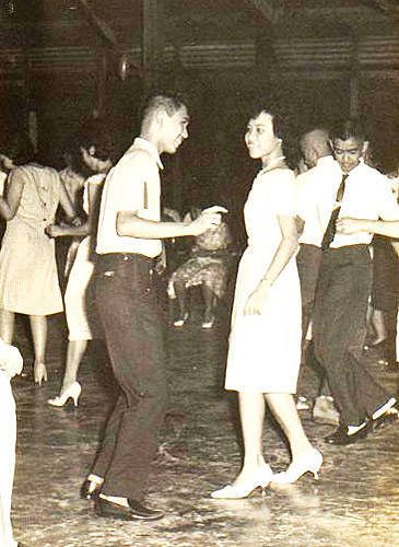 SCHOOL LIFE. Senator Miriam Santiago dances with a classmate. Photo from MDS Facebook  
