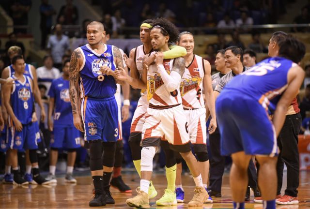 Tempers flare as San Miguel nabs fourth straight win over NLEX