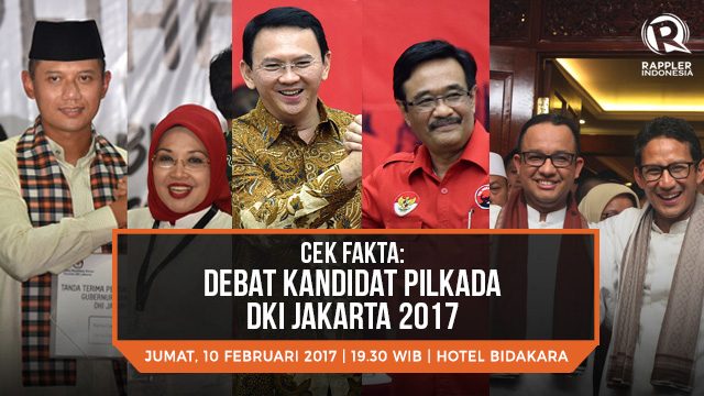 CEK FAKTA: Debat terakhir cagub-cawagub DKI Jakarta