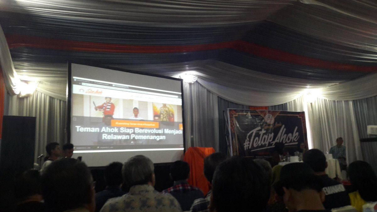 Teman Ahok meluncurkan situs baru untuk mendukung cagub petahana DKI Jakarta Ahok, pada 1 Oktober 2016. Foto oleh Sakinah Ummu Haniy/Rappler 