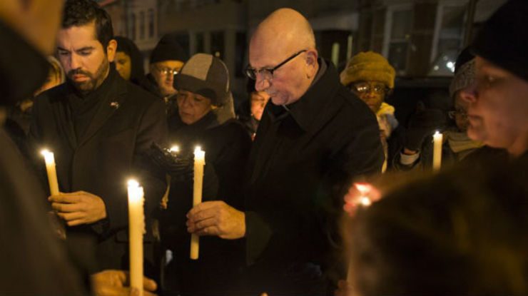 Prayer vigil held in New York for slain police officer