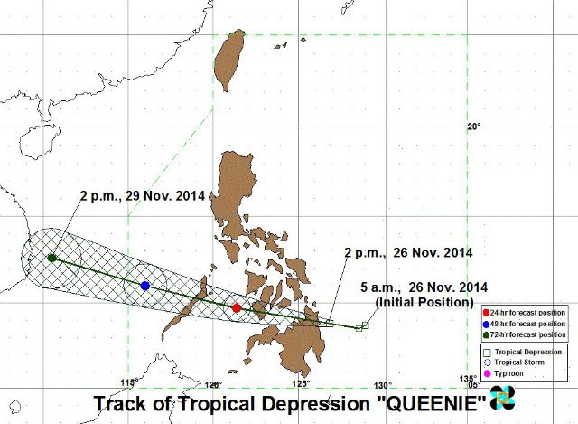 #QueeniePH makes landfall over Surigao del Sur