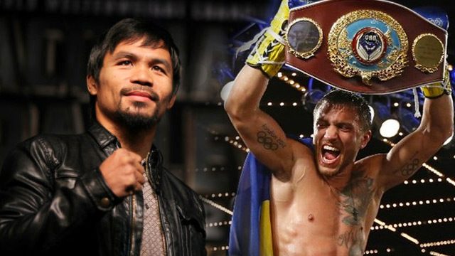 Pacquiao says he’s in talks to face Lomachenko