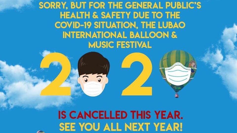 Lubao Hot Air Balloon Festival canceled amid COVID-19 outbreak