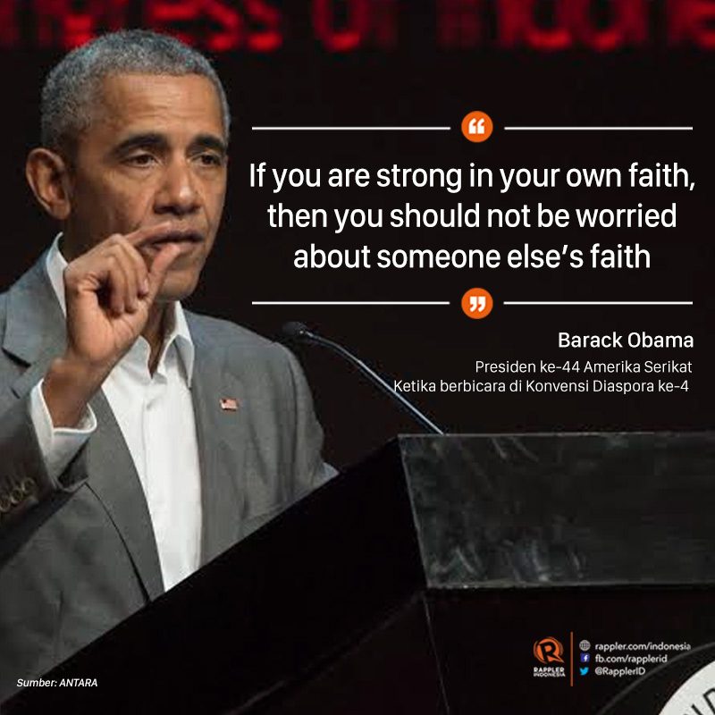 Kisah Obama tentang belajar toleransi dari ayah tirinya