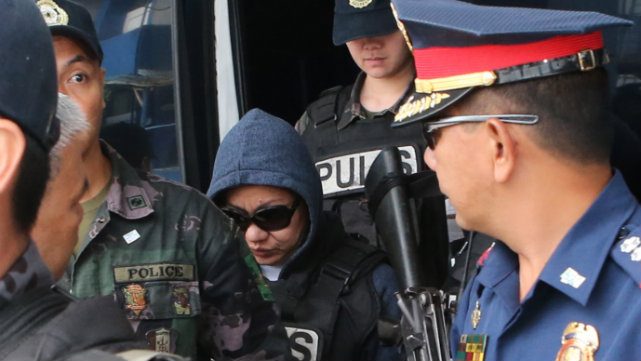 GUILTY. In 2015, Janet Lim Napoles is sentenced to life in prison for illegally detaining Benhur Luy. File photo from PNP-PIO  
