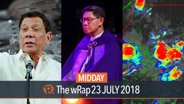 Duterte visits hospital, Tagle on deaths, weather update | Midday wRap