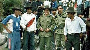 ARMY MAN. Ollanta Humala (center) spends most of 1990s as part of military forces. Photo from New Generation's Voice website 