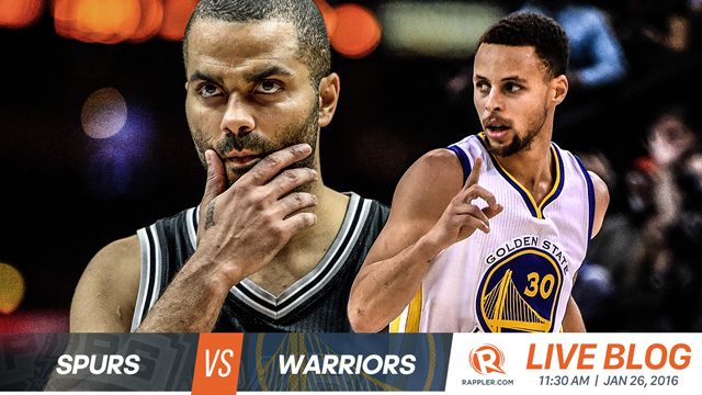 LIVE BLOG: San Antonio Spurs vs. Golden State Warriors