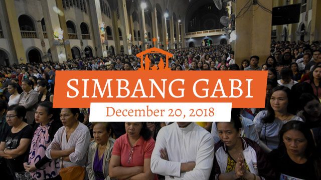 READ: Gospel for Simbang Gabi – December 20, 2018
