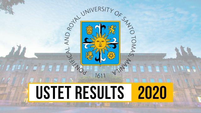 University of Santo Tomas releases USTET 2020 results