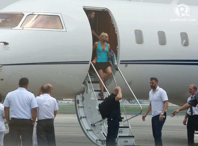 Britney Spears tiba di Manila