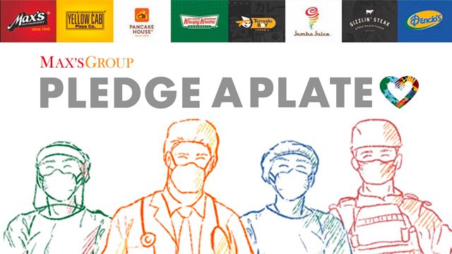 Max’s Group lets you pledge a plate for health frontliners