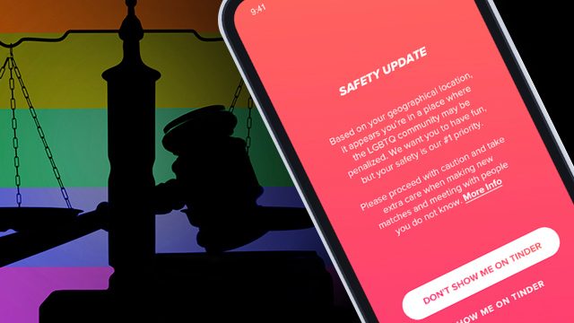 Tinder feature warns users if they’re in countries with laws targeting LGBTQ+