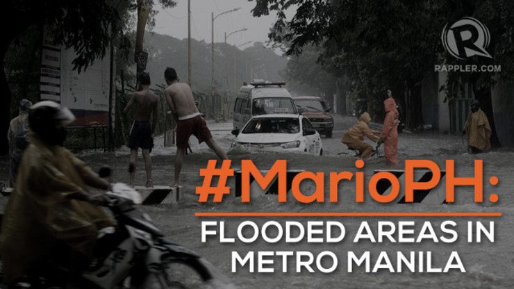 #MarioPH: Flooded Metro Manila areas, September 19