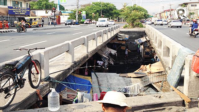Families living under Quirino Bridge strive to survive