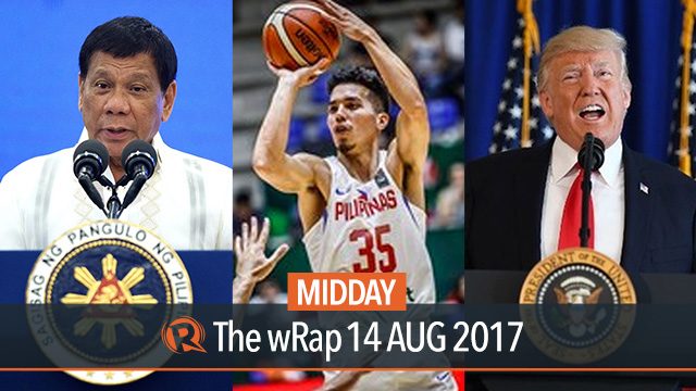 Customs budget, Gilas Pilipinas, Charlottesville riot | Midday wRap