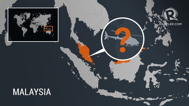 Helicopter that crashed in Malaysia registered to PH firm