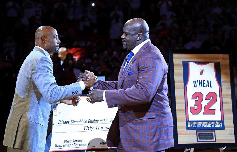 Miami Heat honor Shaq by retiring his jersey number