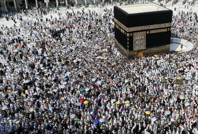 MUSLIM PILGRIMAGE. Muslim pilgrims from around the world circle around the Kaaba at the Grand Mosque in Mecca on September 14, 2016. Photo by Ahmad Gharabli/AFP   